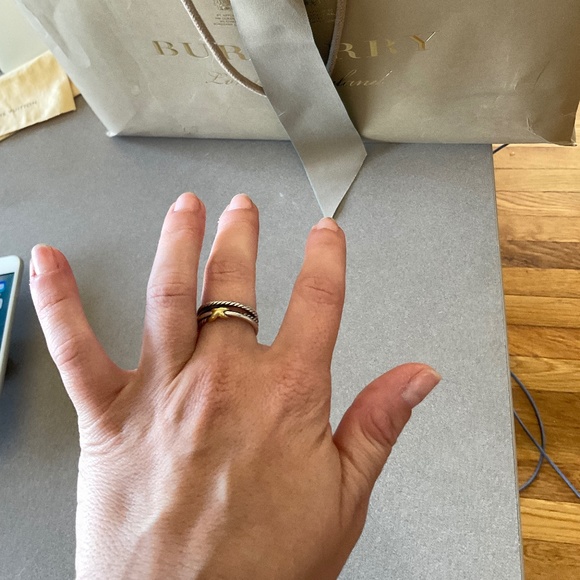 David Yurman Gold and Silver Ring - Picture 1 of 5